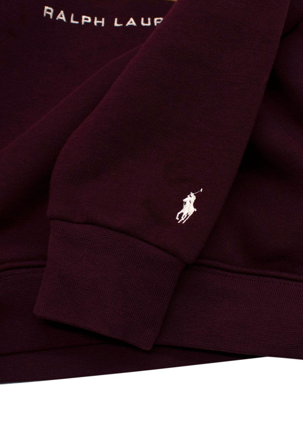 Polo Ralph Lauren Kids Burgundy Logo Hoodie