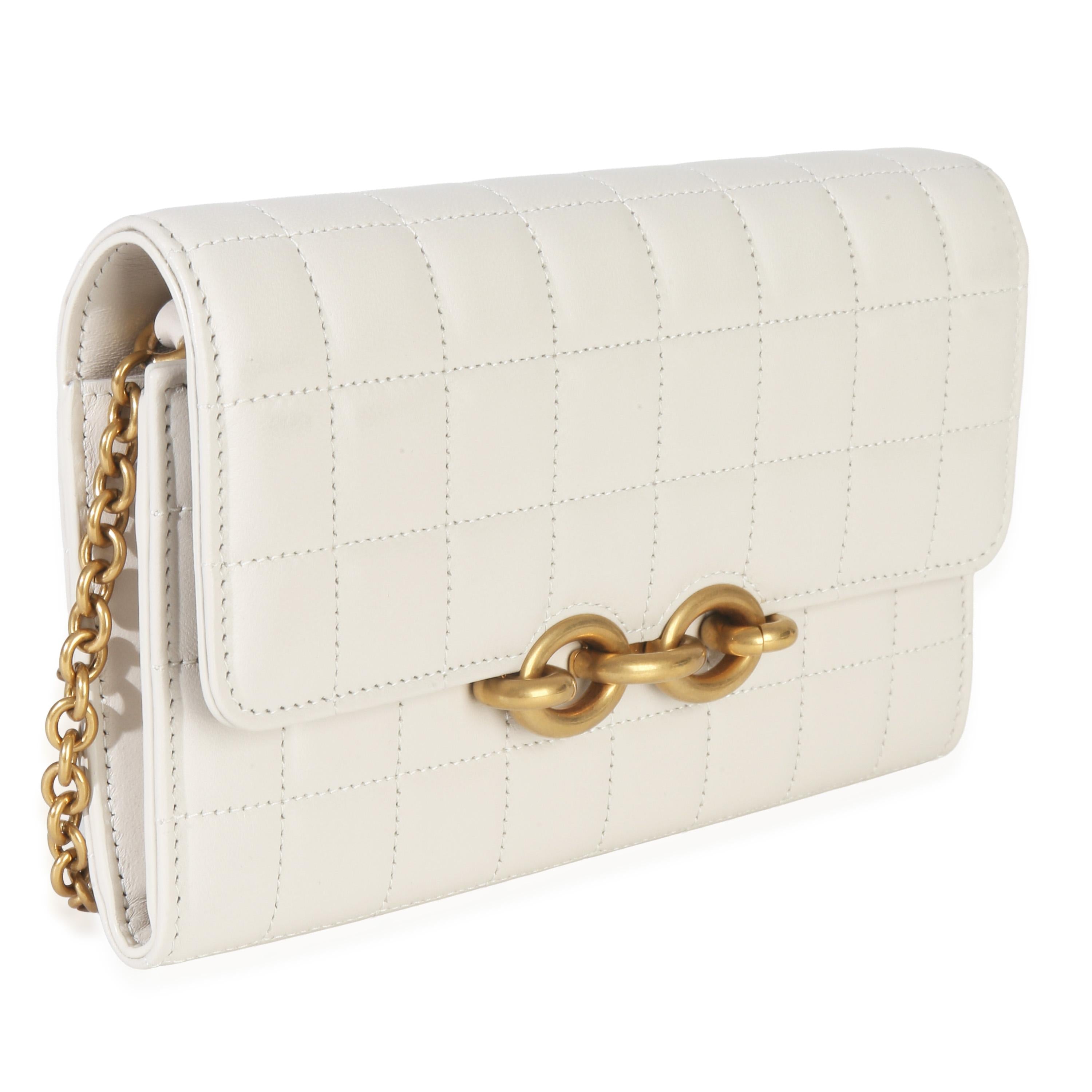 Saint Laurent Soft Calfskin Le Maillon Wallet On Chain