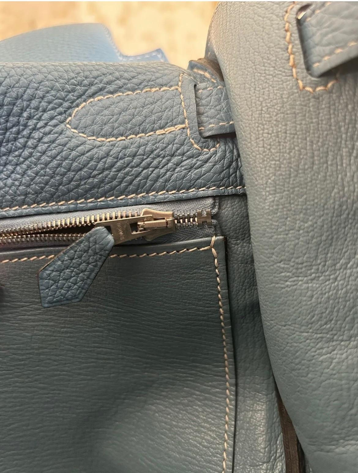 Blue Jeans Togo Leather Kelly Bag