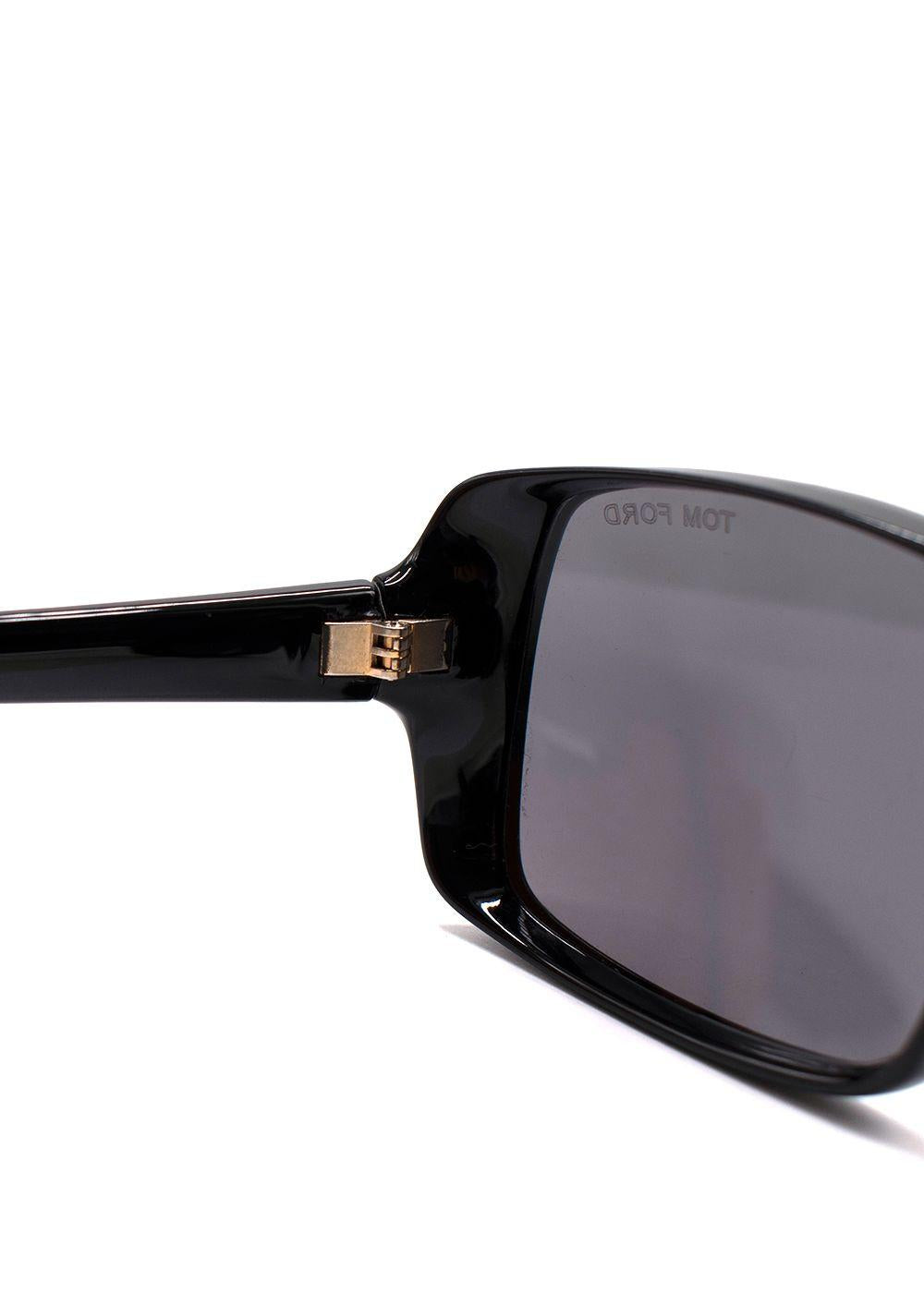 Tom Ford Black Kaya Square-Frame Sunglasses