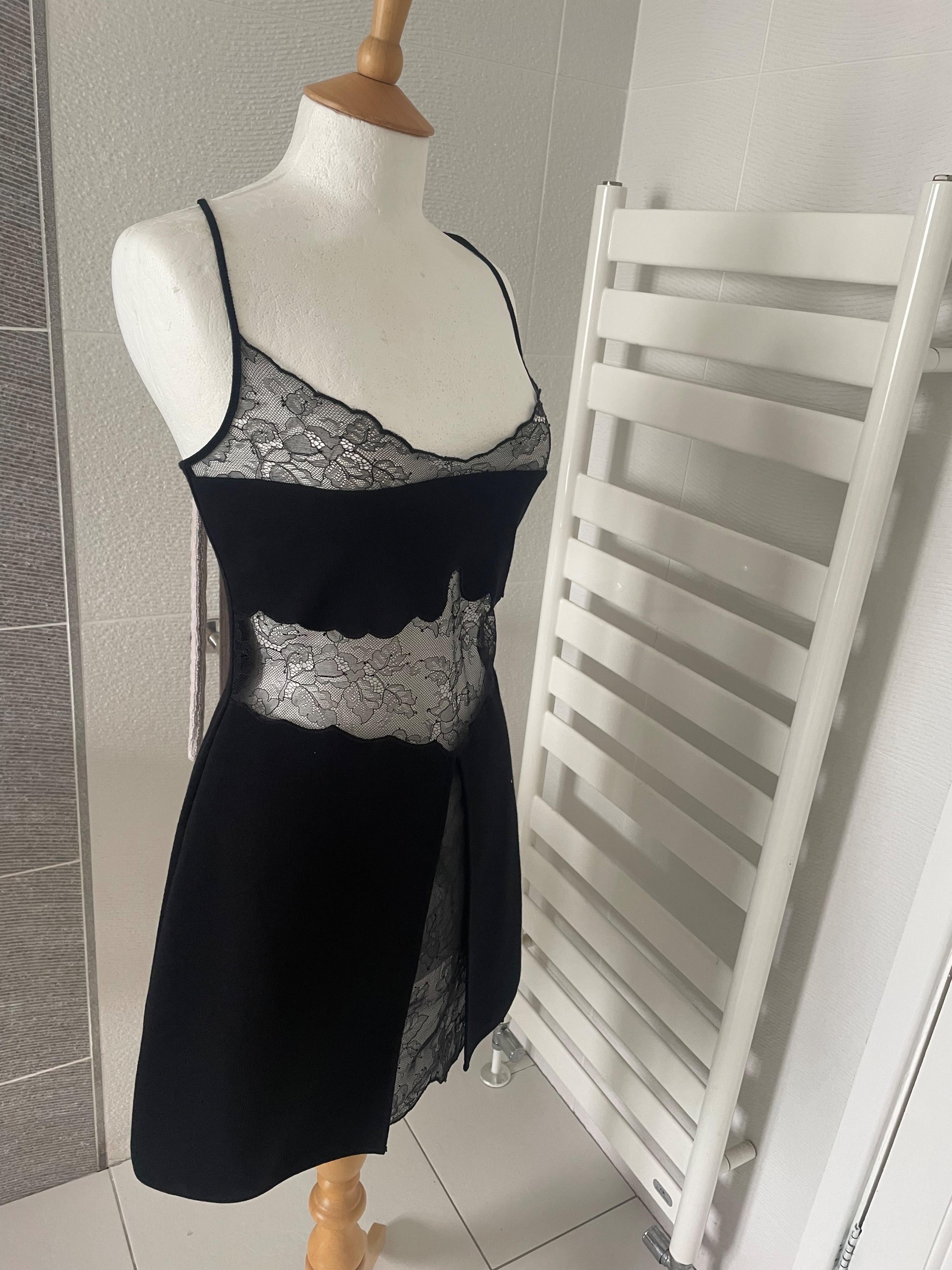 Giambattista Valli Lace Panelled Mini Dress