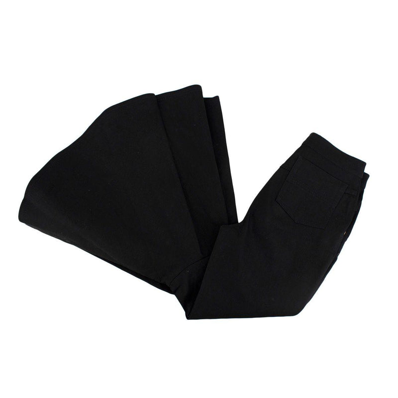 Black Denim Flared Jeans