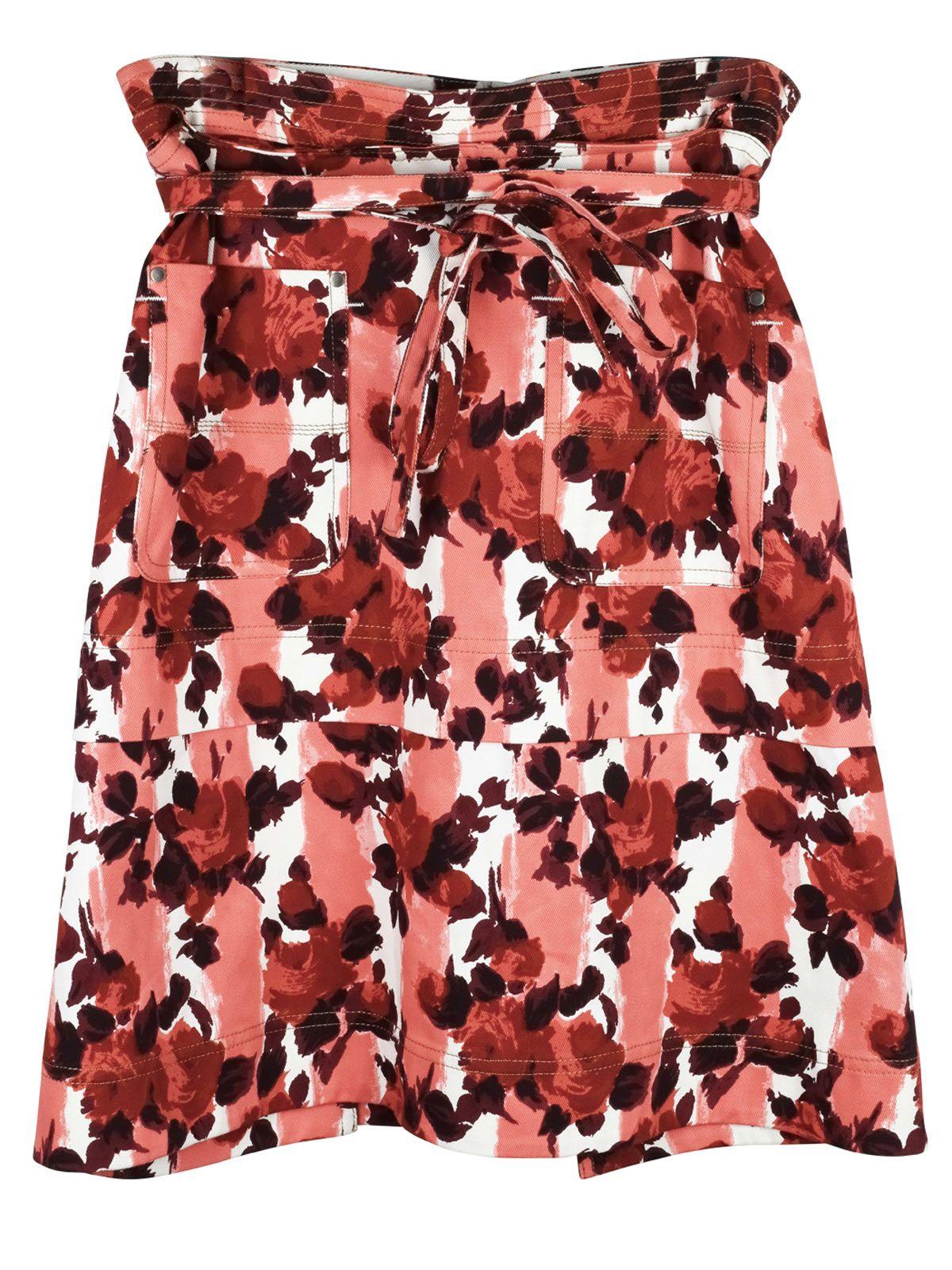 Marni Anita Floral Print Wrap Skirt