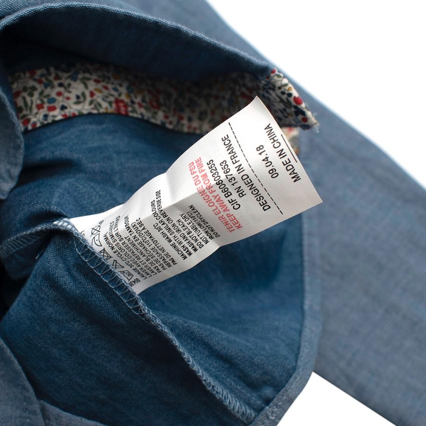 Tartine et Chocolat Blue Cotton Long Sleeve Shirt