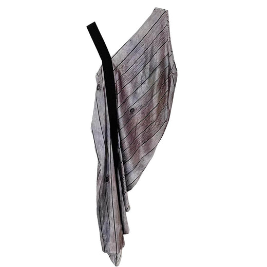 Zero + Maria Cornejo peacock asymmetric dress