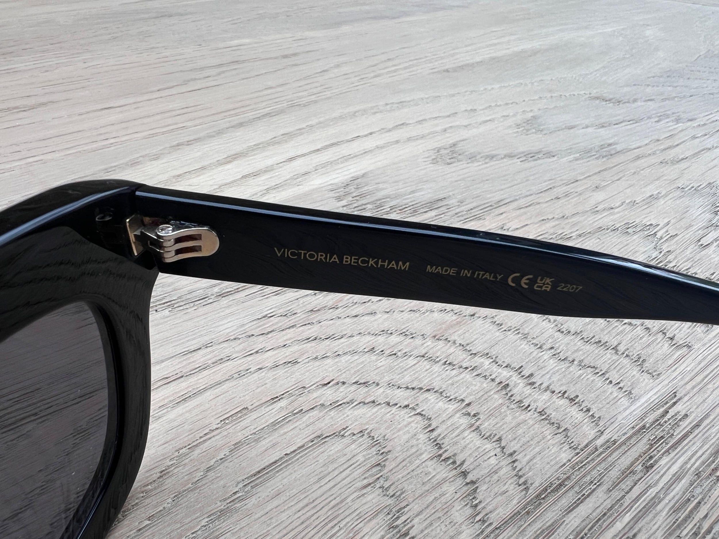 Black Beveled Cat Eye Sunglasses