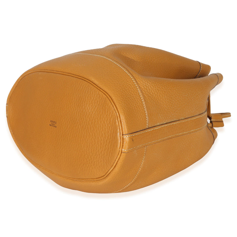 Hermès Sable Togo Market Bucket Tote