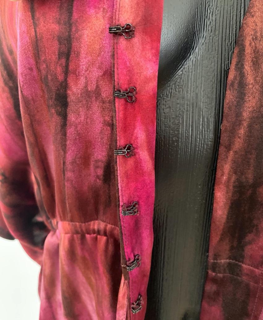 Alice + Olivia Burgundy Silk Top
