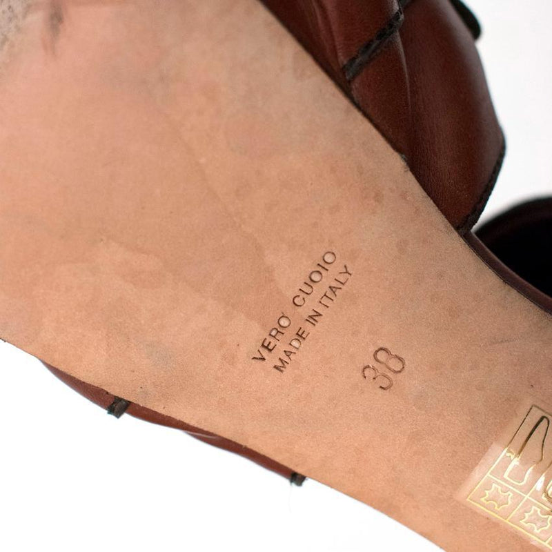 Chrissie Mom's Brown Platform Sandals