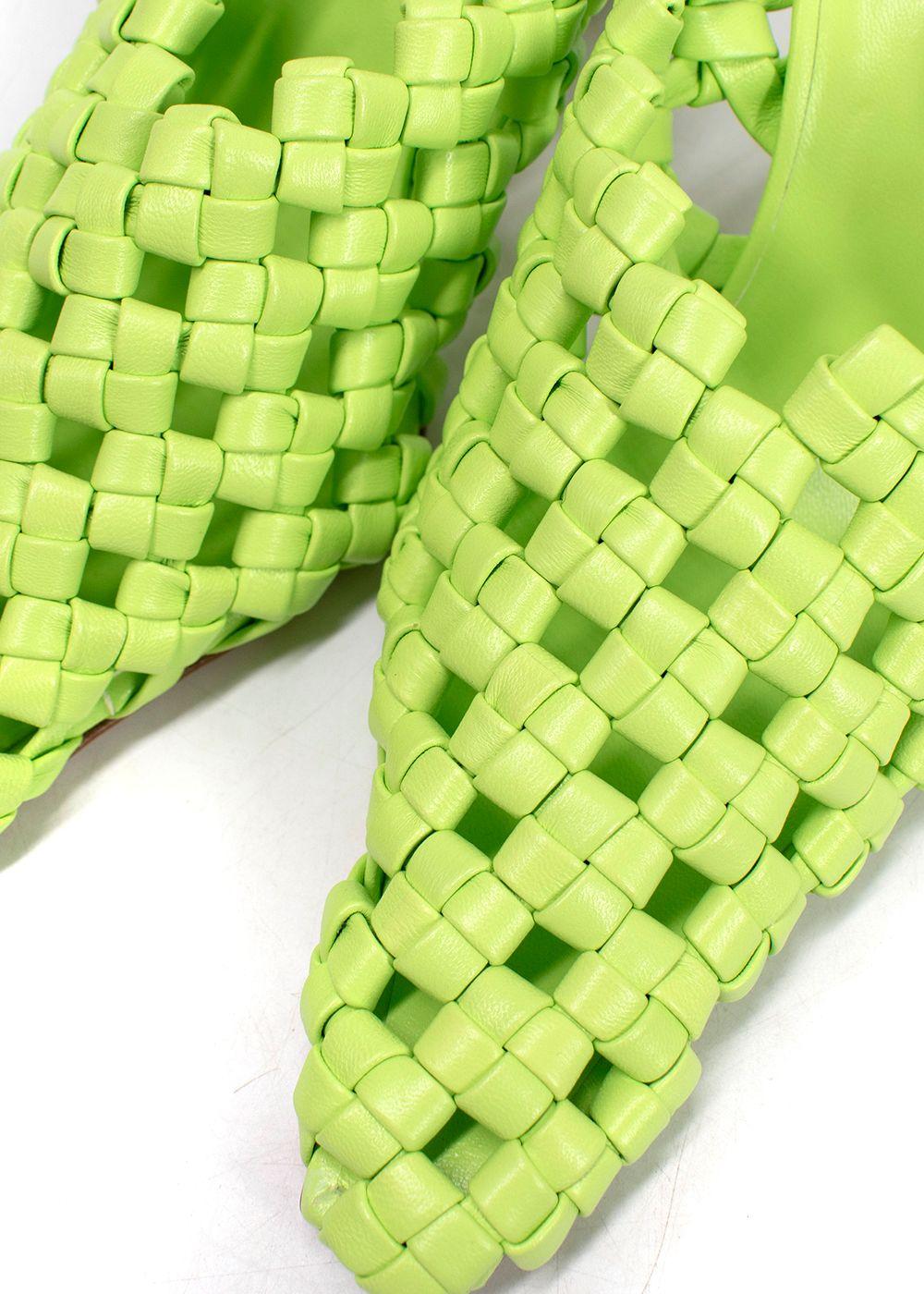 A.W.A.K.E Mode Neon Regina Weaved Mules