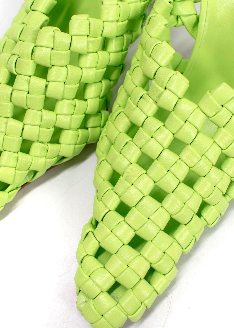 A.W.A.K.E Mode Neon Regina Weaved Mules