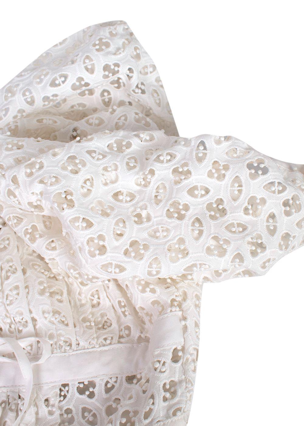 White Broderie Anglaise Dress