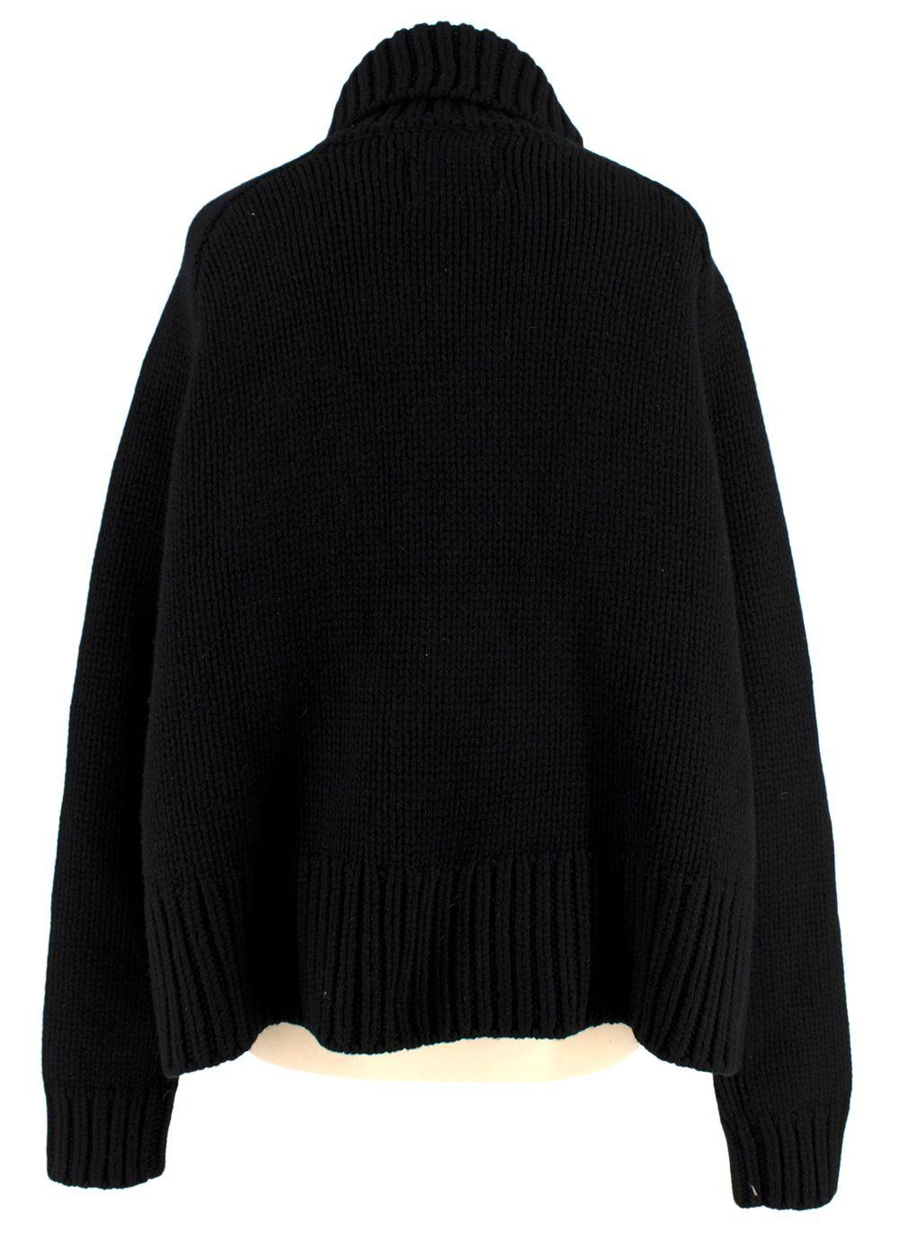 Black Merino Wool Roberta Jumper