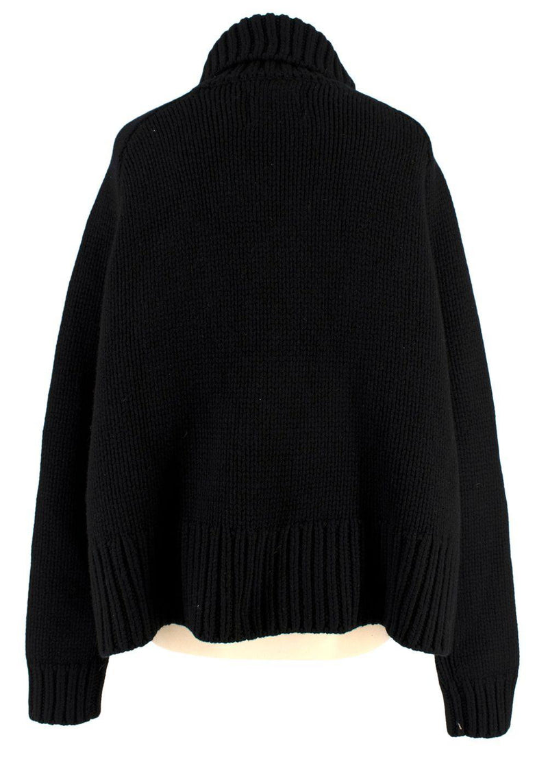 Black Merino Wool Roberta Jumper