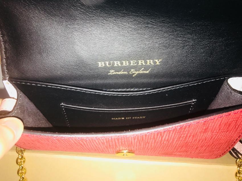 Burberry Python & Leather Mini Beast Bag