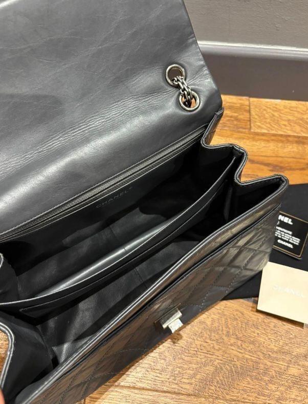 Chanel Grey Reissue Shoulder Bag