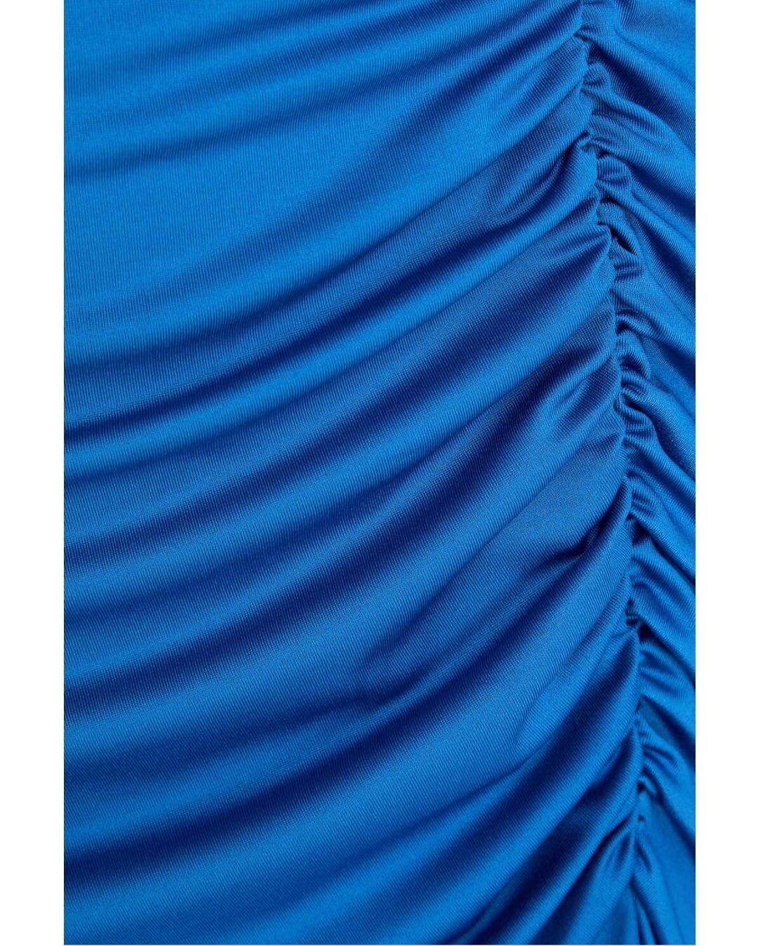 Victoria Beckham Blue Jersey Gown