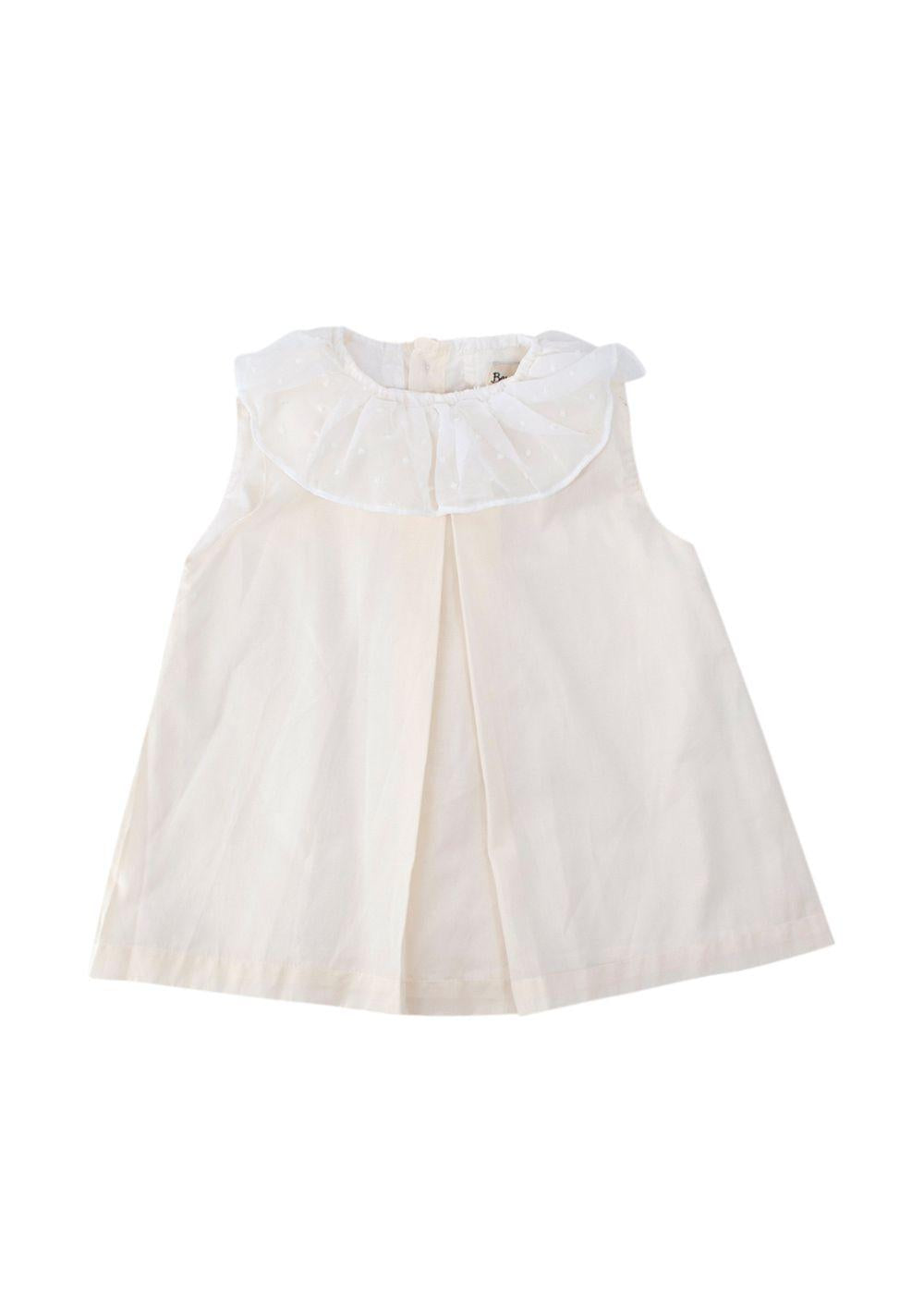 Benedita Cream Ruffle Collar Dress and Shorts Set 2 years