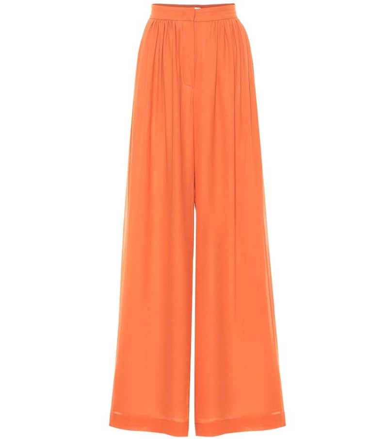Max Mara Dolly Silk Georgette wide leg pants