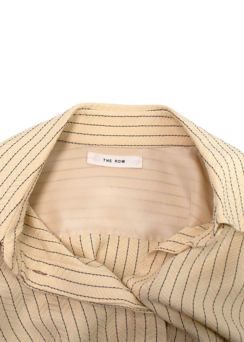 The Row Sonia Striped Jacquard Dress
