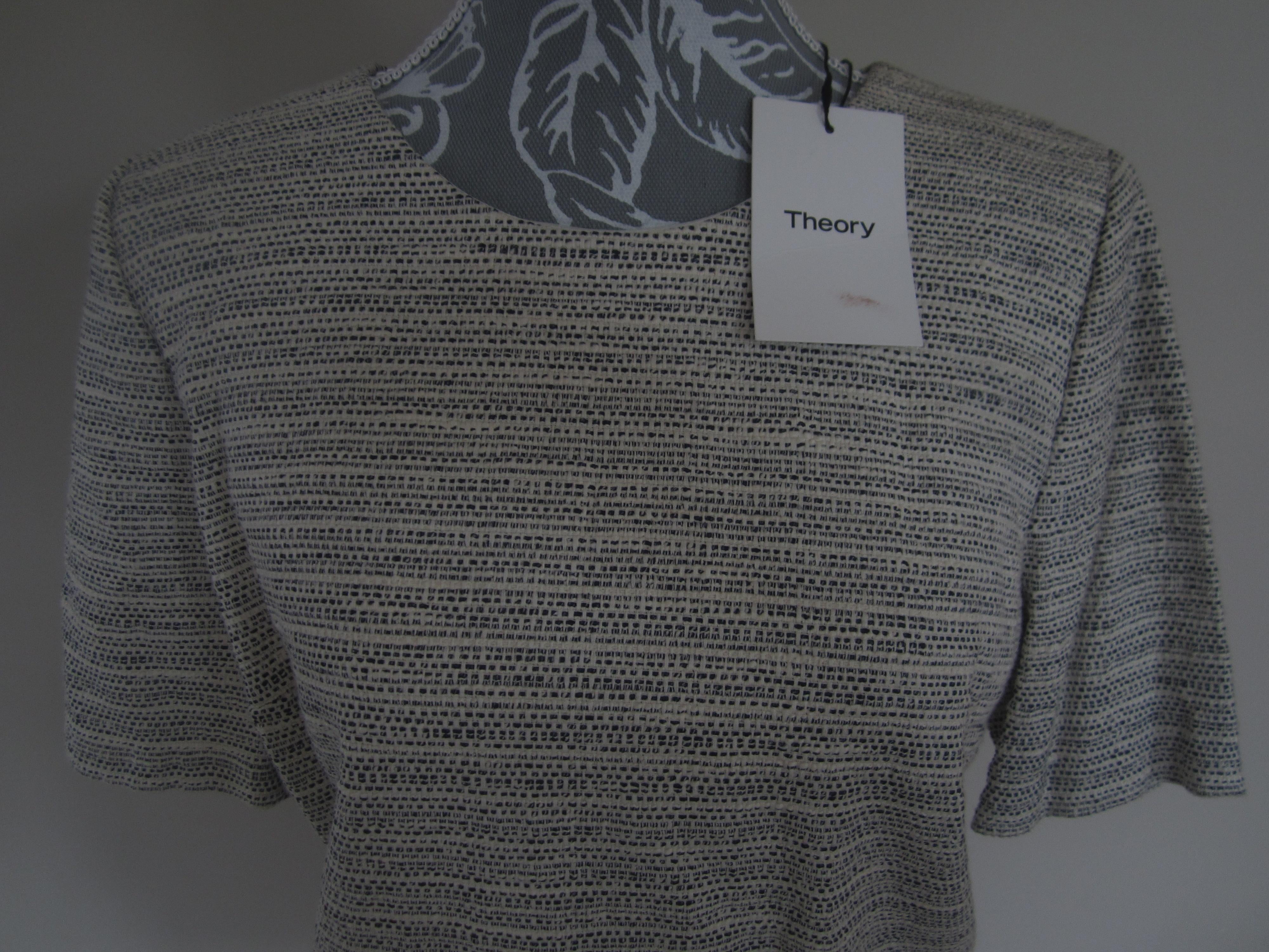 Theory Thaymes Tweed Zip Shell Top