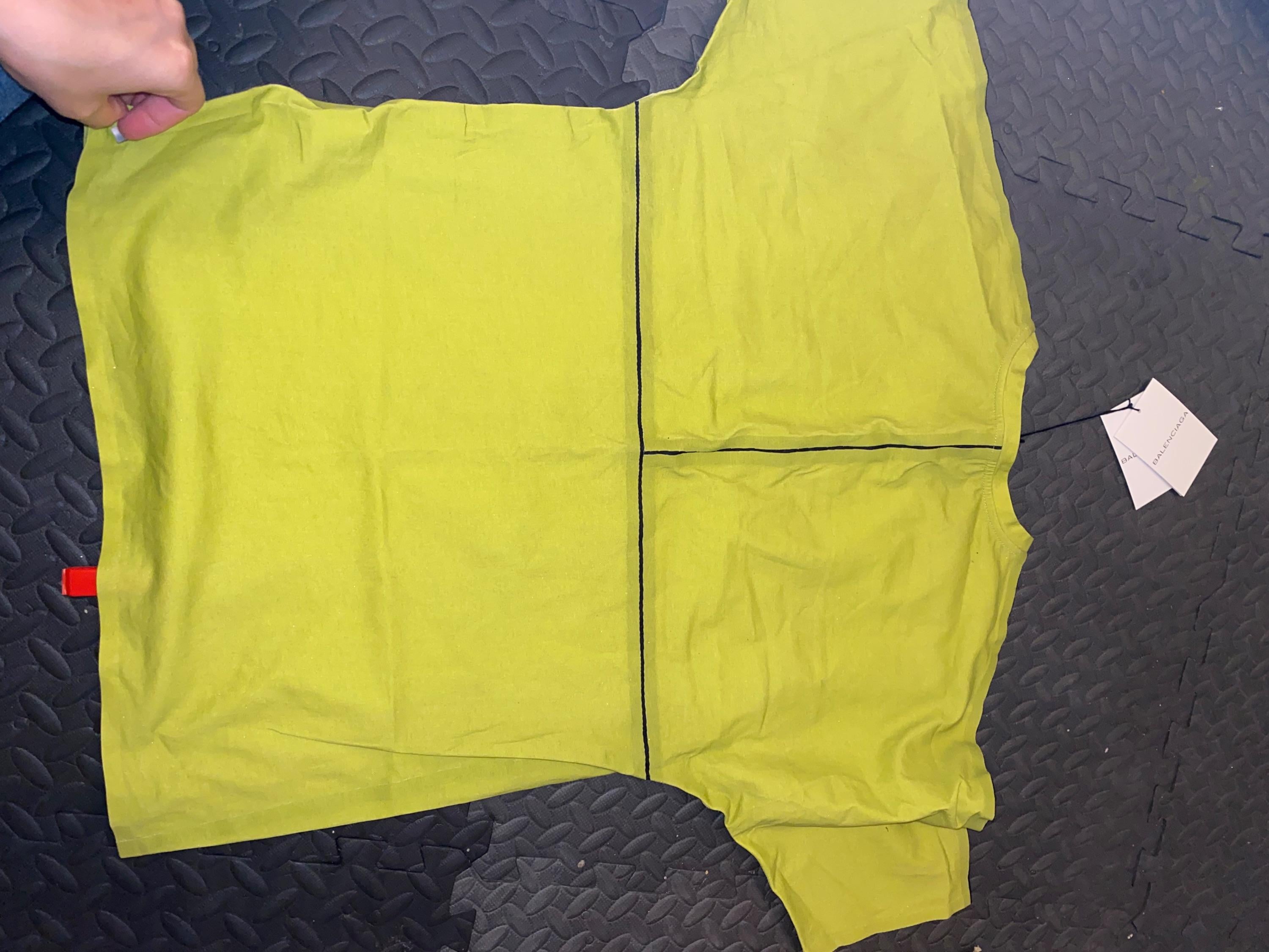 Green transfer printed cotton T-shirt