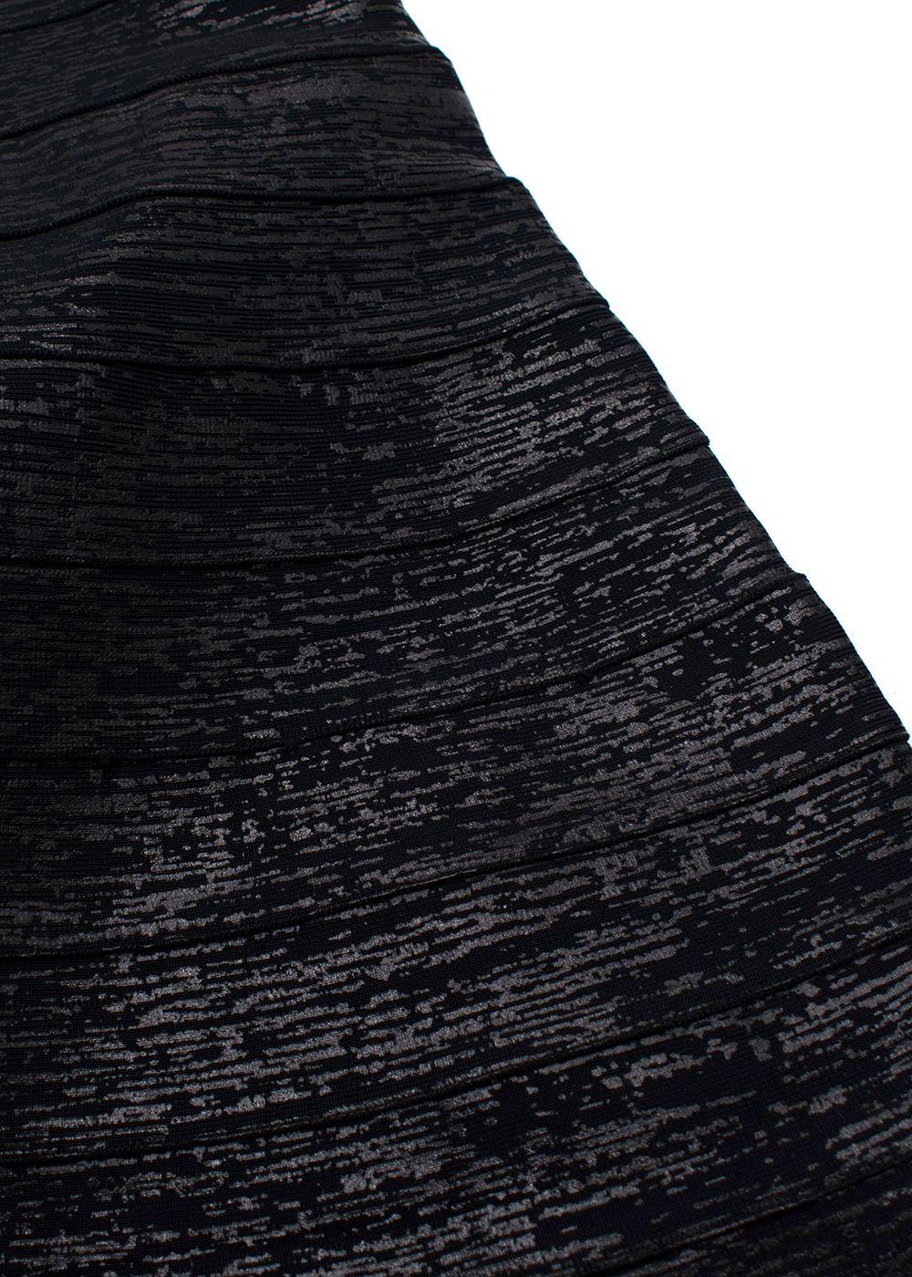 Herve Leger Black Strapless Mini Dress
