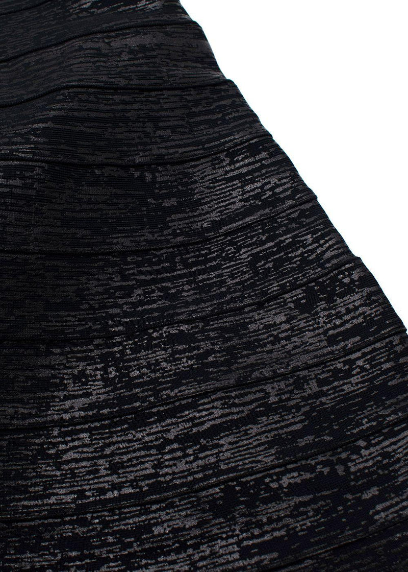 Herve Leger Black Strapless Mini Dress