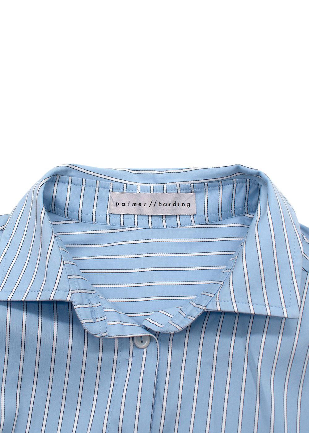 Palmer Harding Blue Pencil Stripe Super Shirt Dress