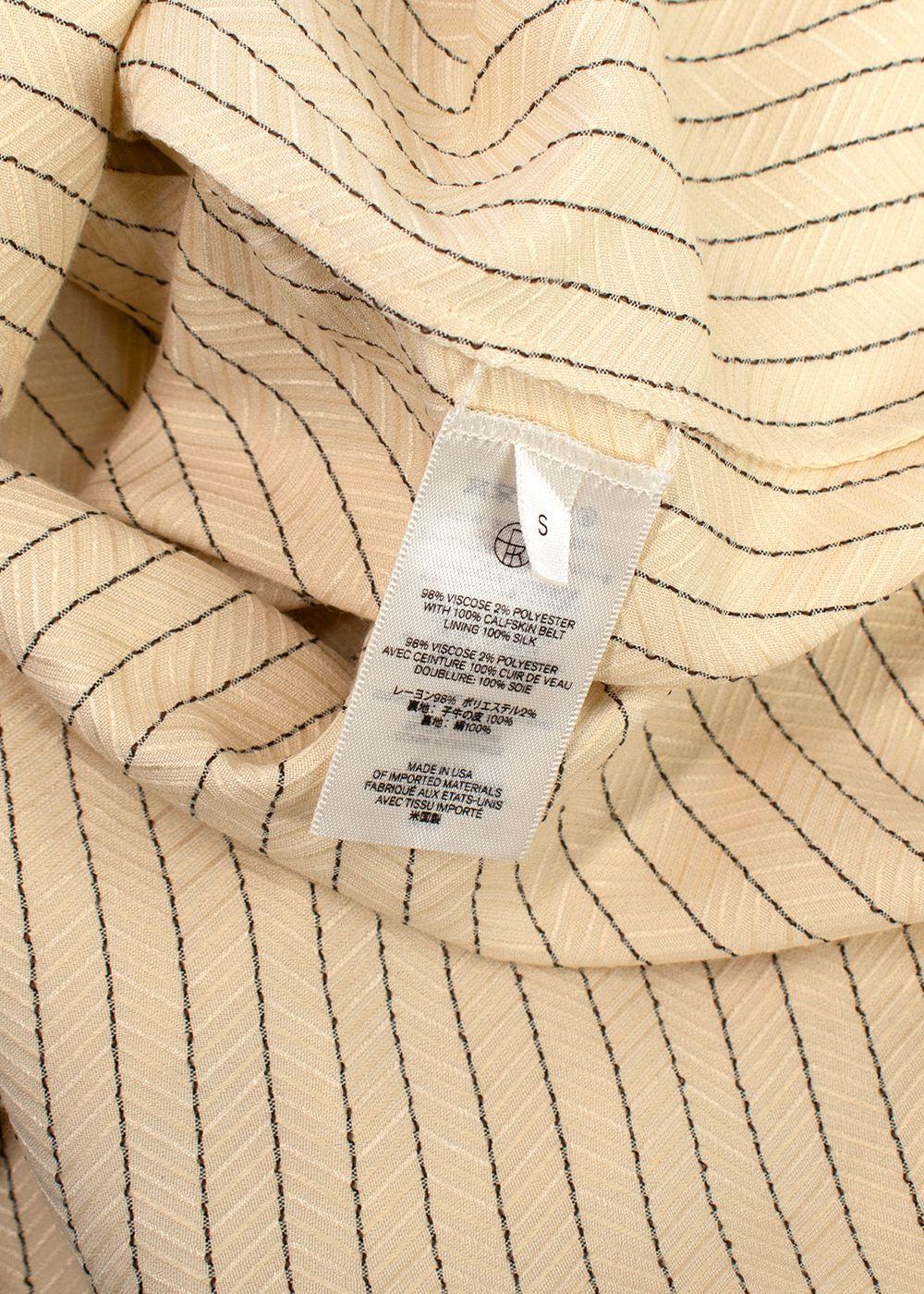 The Row Sonia Striped Jacquard Dress