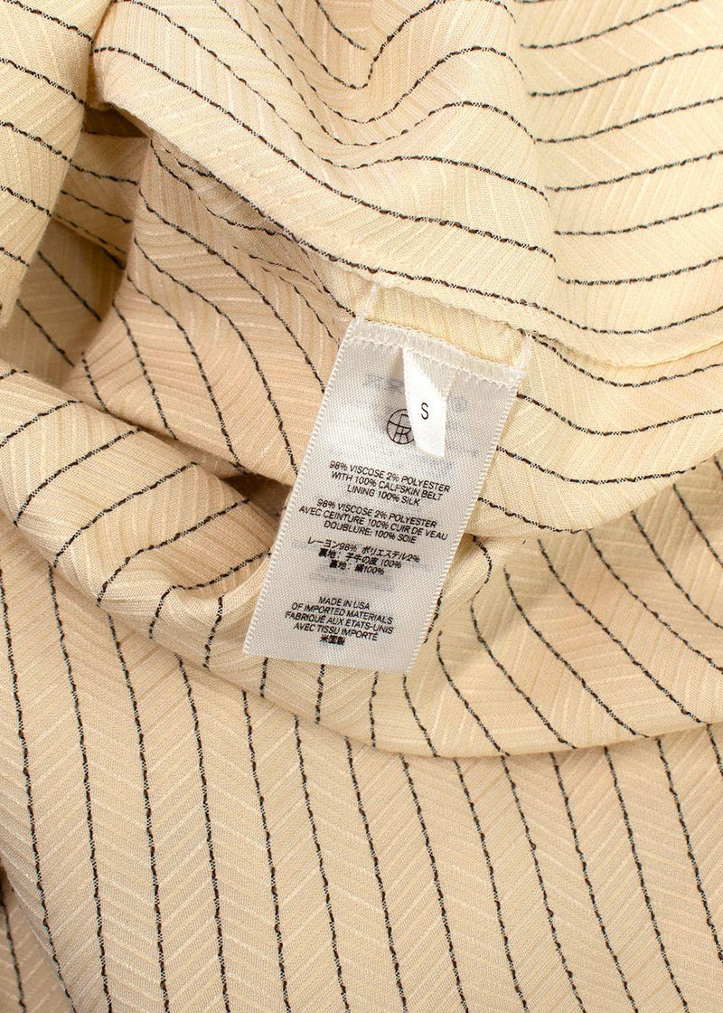 The Row Sonia Striped Jacquard Dress