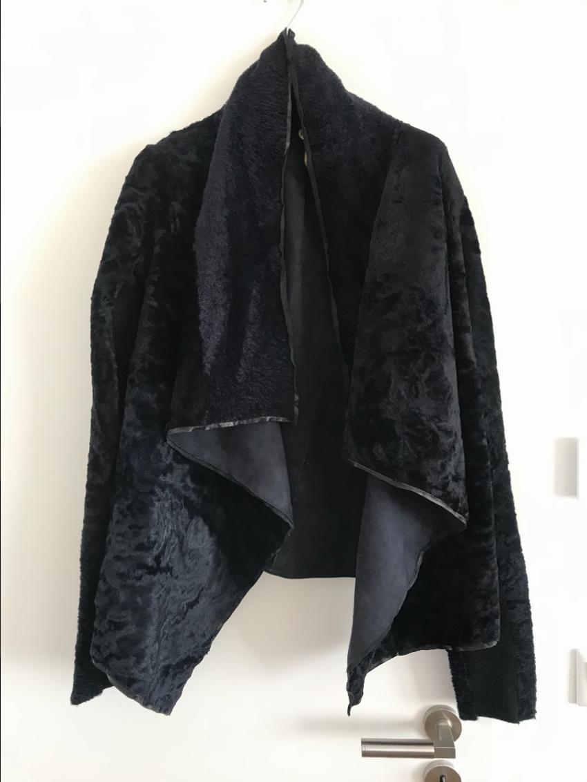 Rick Owens Hun collection Shearling Cape
