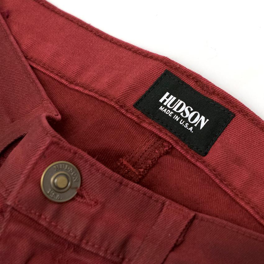 Hudson Red Coated Jeans