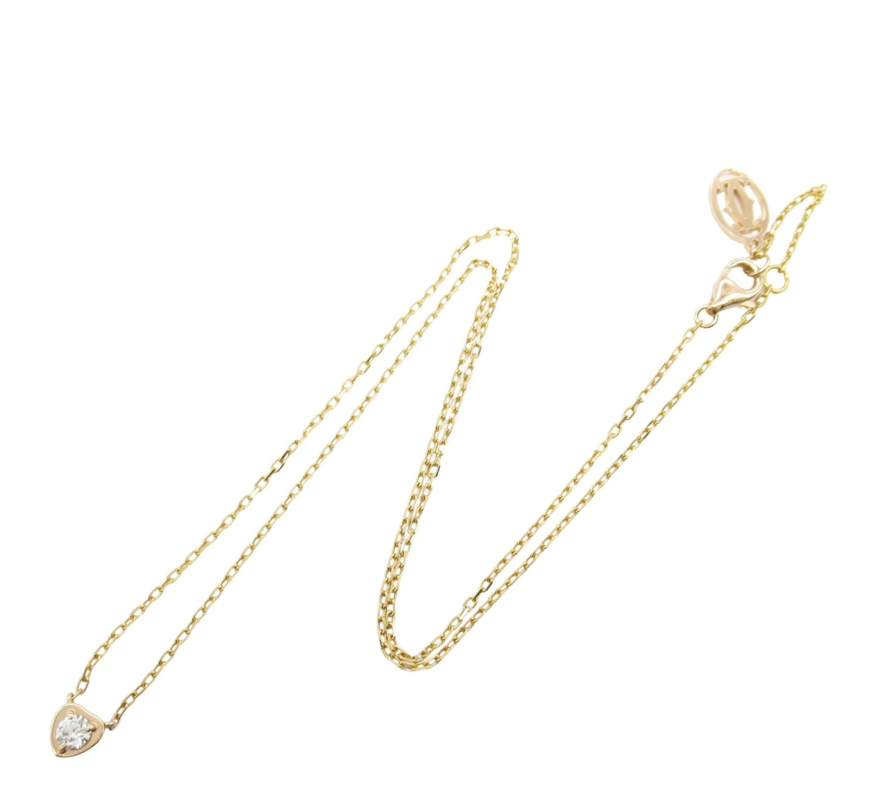 Cartier Cartier d'Amour Diamond Heart Rose Gold Necklace