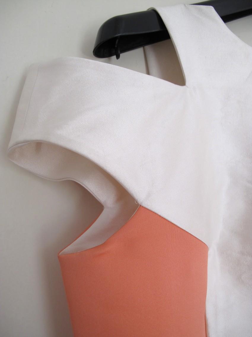 William Tempest Silk Pencil Cut Out Dress