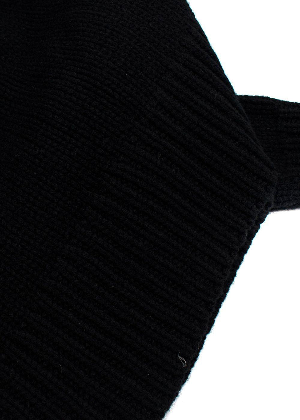 Black Merino Wool Roberta Jumper