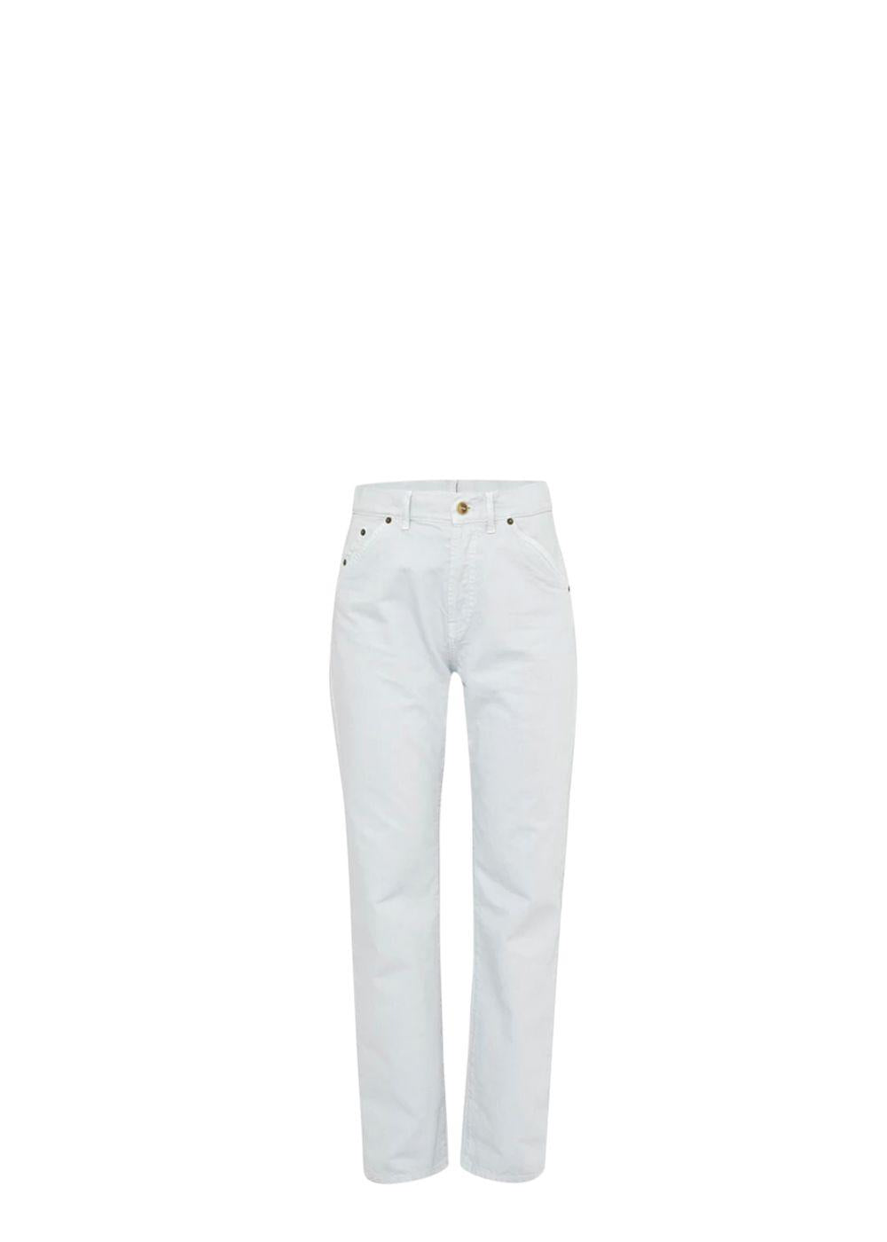 White Straight Leg Le Jeans