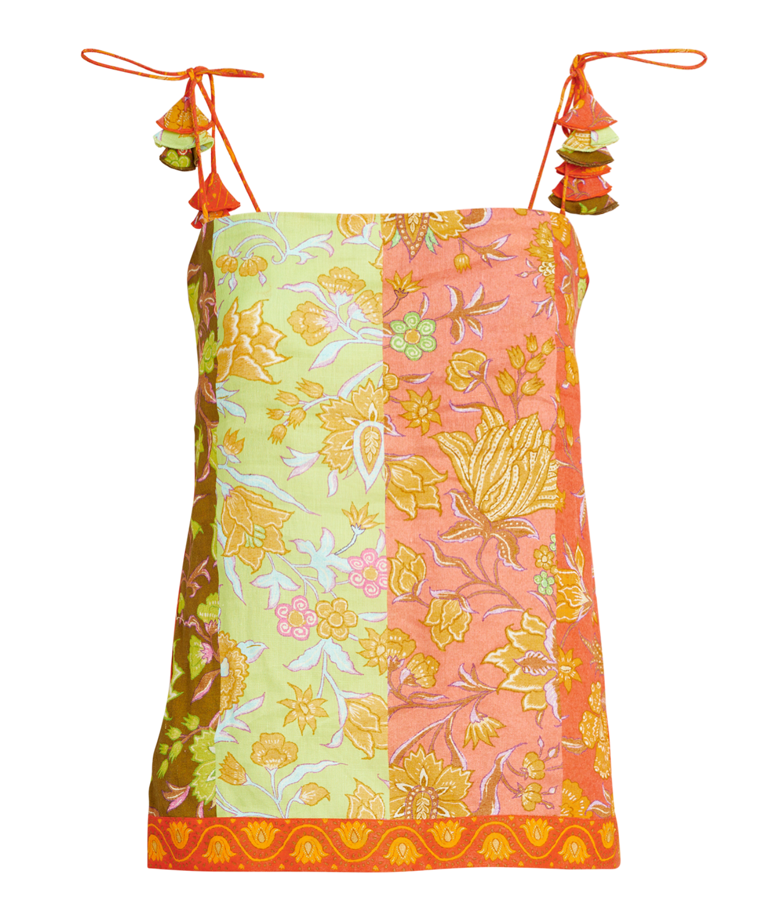 Boteh Alvita Cami Top In Melon Patchwork