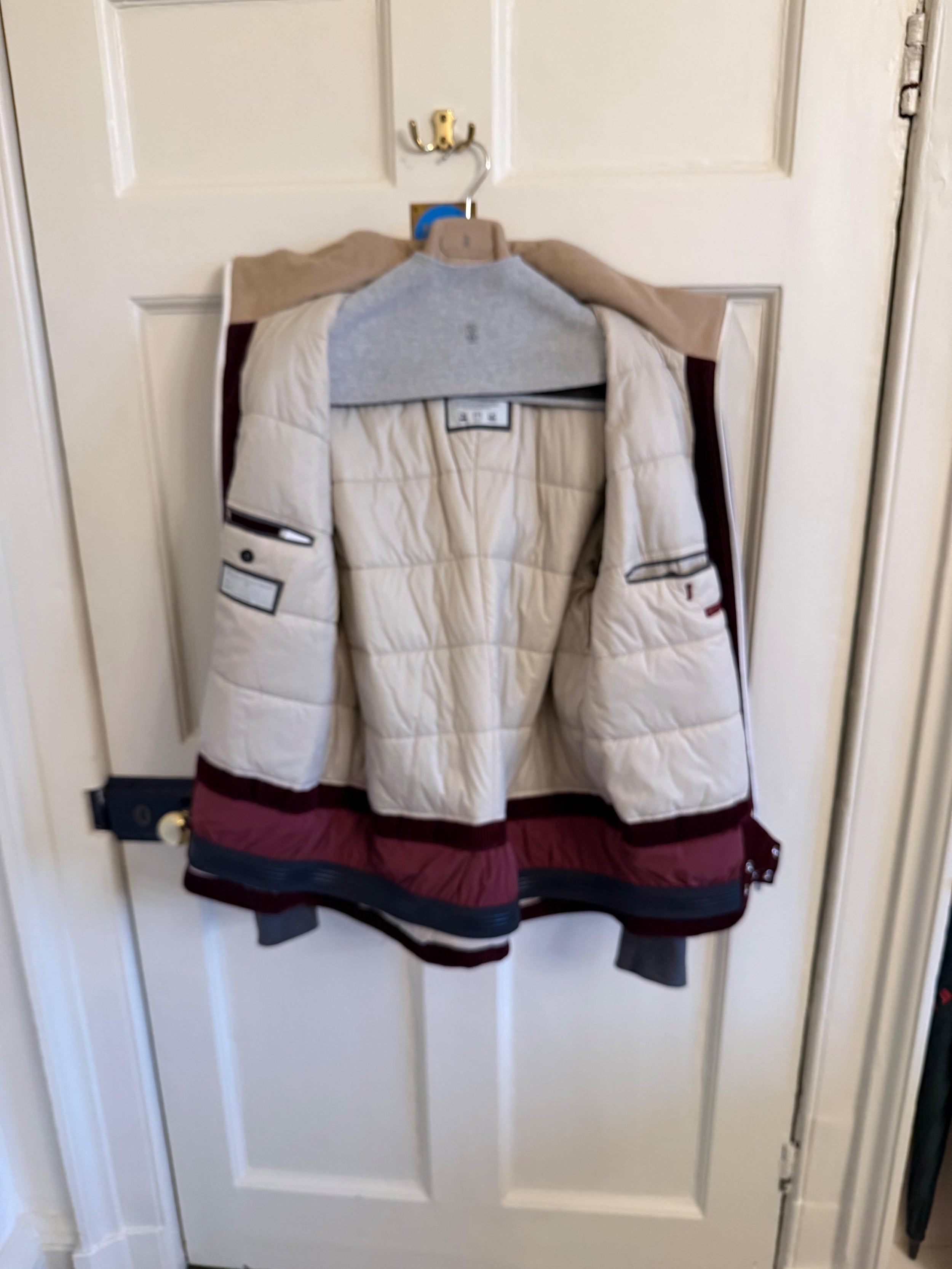 Brunello Cucinelli Burgundy Cord Mountain Outerwear Jacket