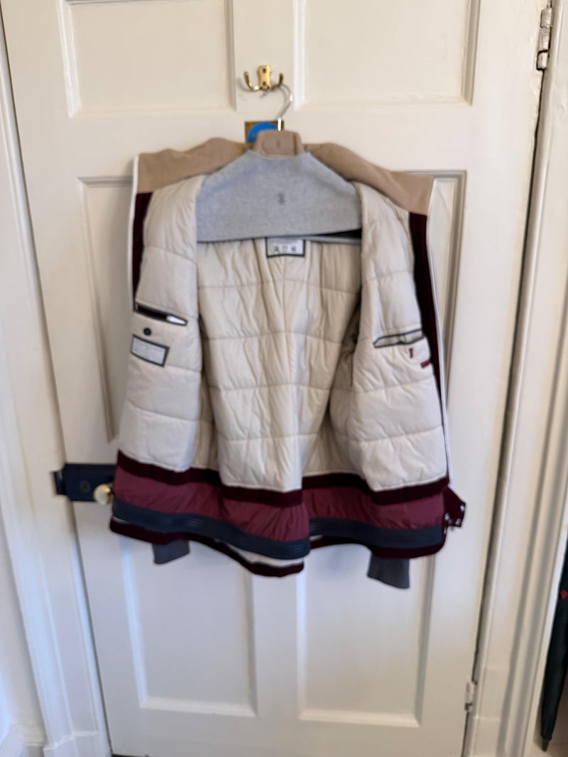 Brunello Cucinelli Burgundy Cord Mountain Outerwear Jacket