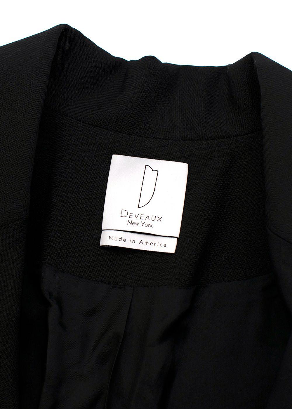 Black Longline Single-Breasted Blazer / Jacket