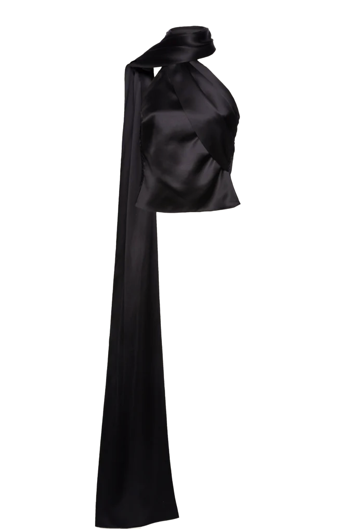 Magda Butrym Silk Wrap Neck Top