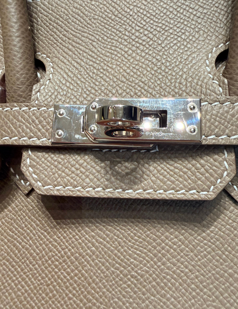 Hermes Birkin 25 Etoupe Epsom Sellier PHW