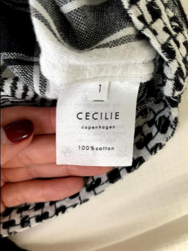 Cecilie Copenhagen Black & White Cotton Top