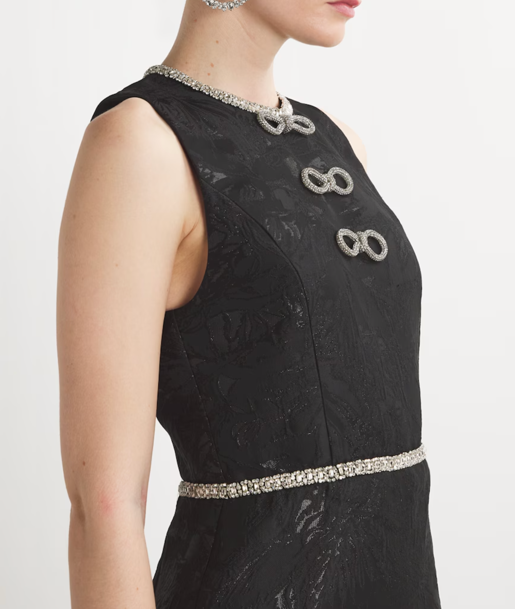 Alice+Olivia Embellished Ellis Mini Dress