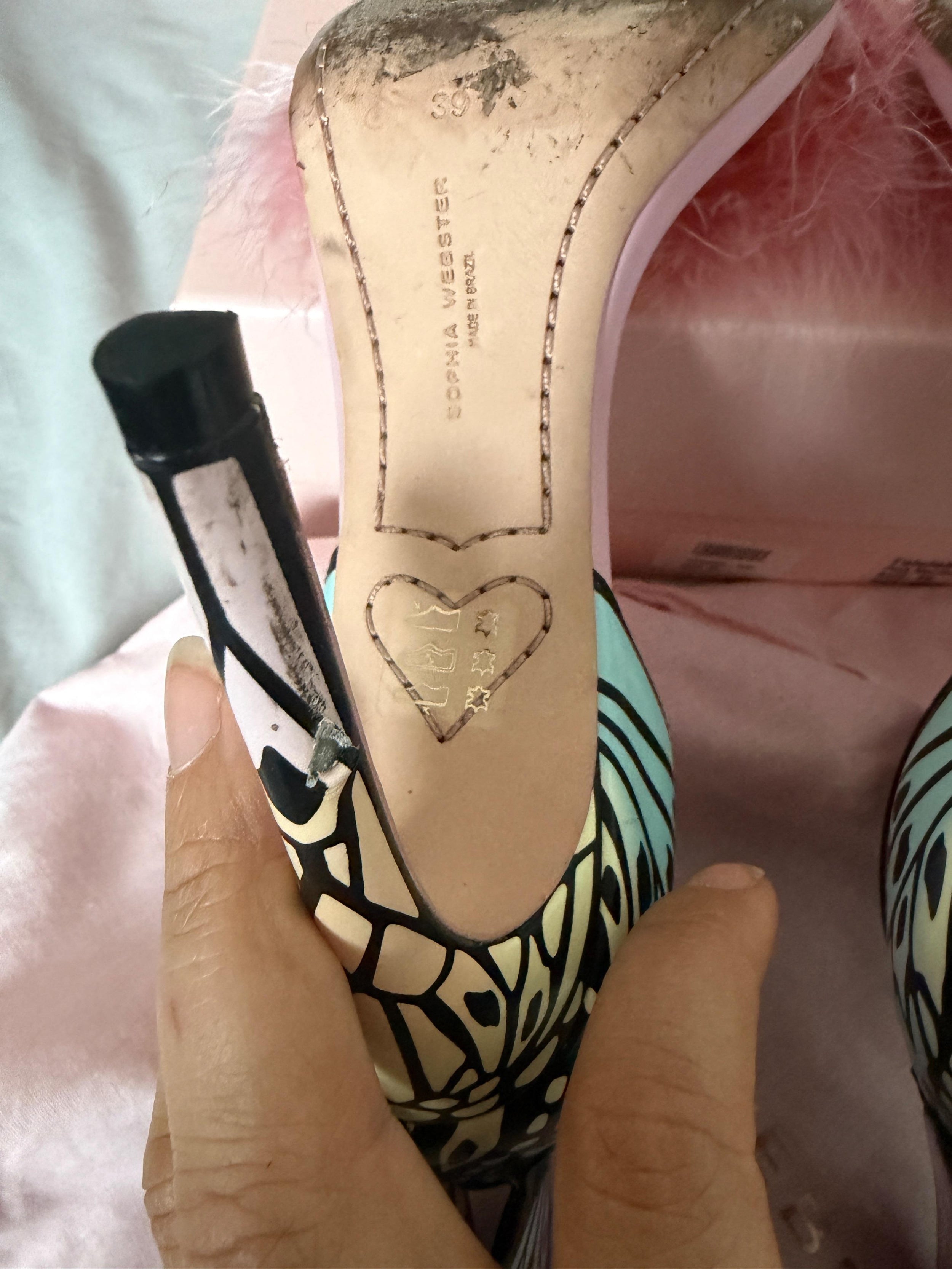 Sophia Webster Butterfly Detail Heeled Sandals