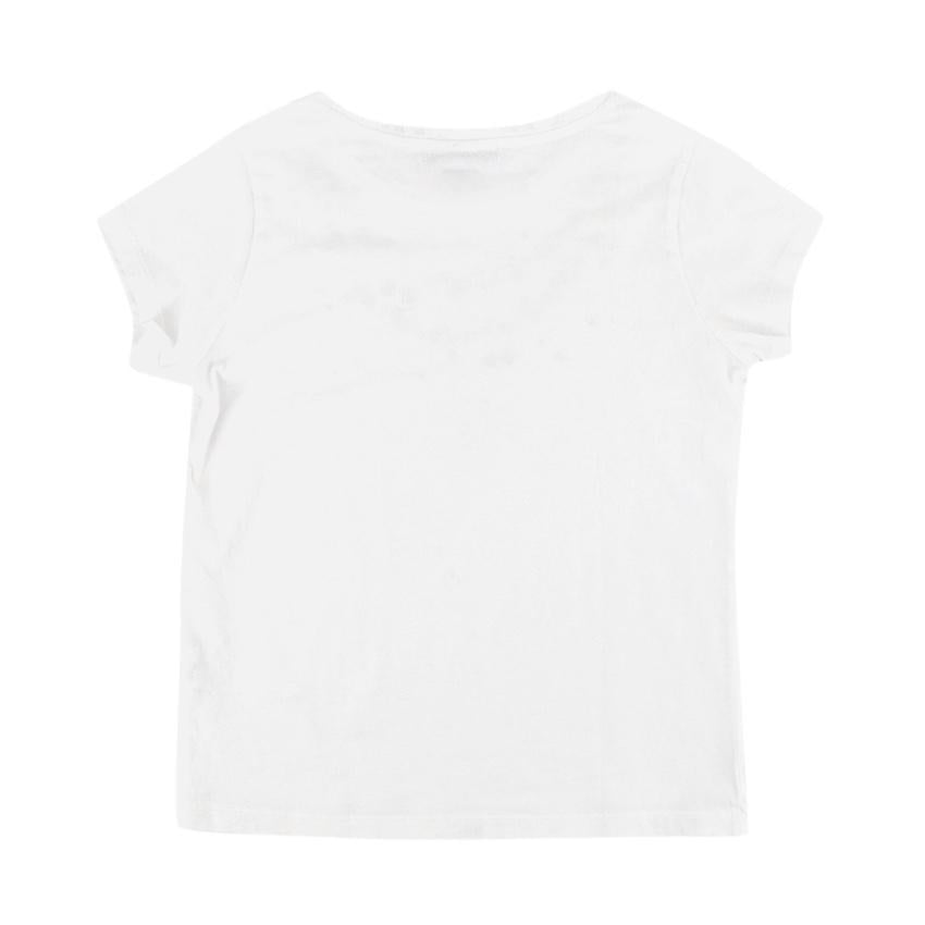 Bonpoint White Cotton Necklace & Strass Print T-shirt