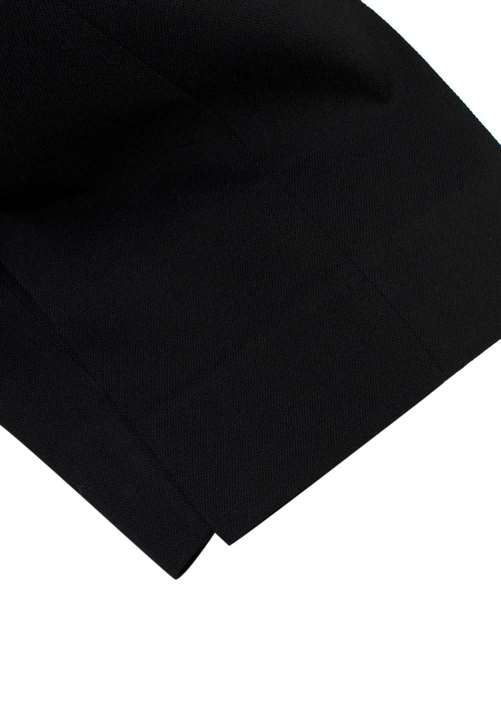Burberry Black Tailored Wool Trousers