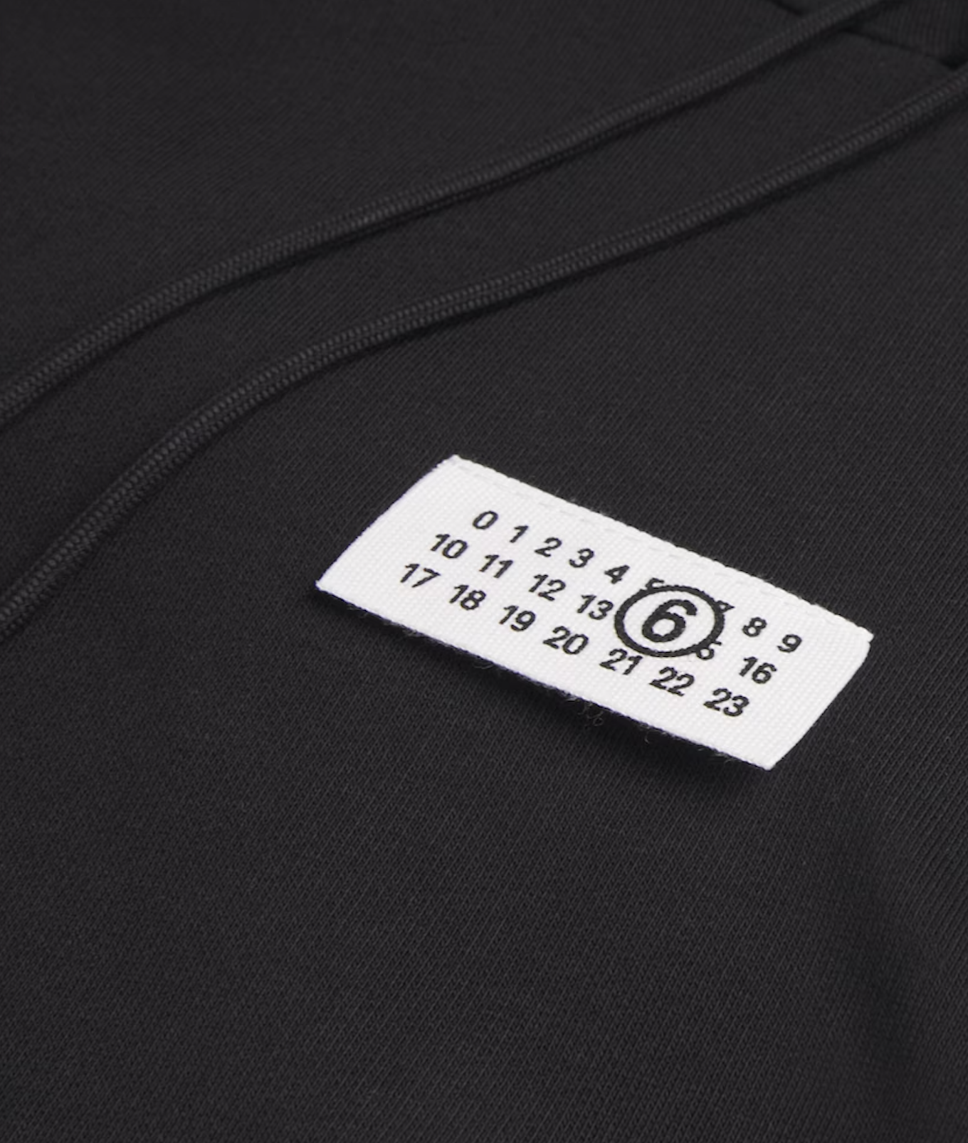 MM6 Maison Margiela Cotton Numeric Tab Hoodie