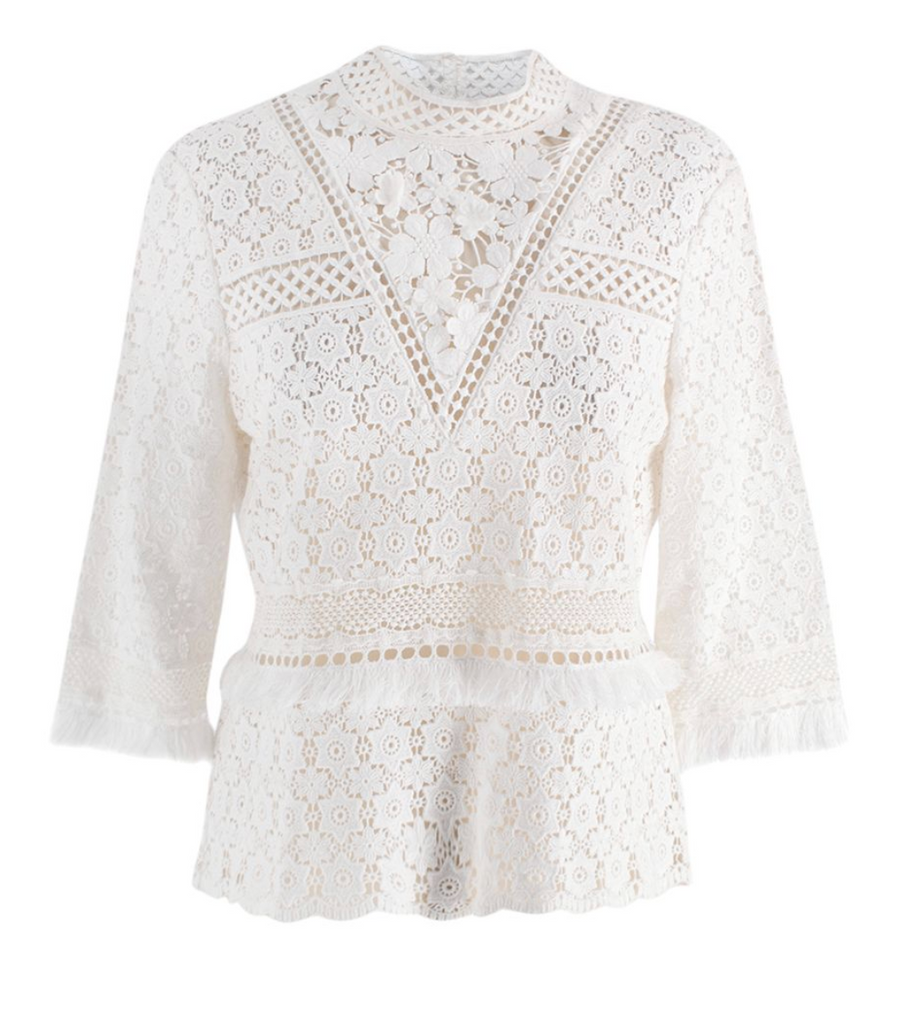Sea New York Crochet Tassel Top